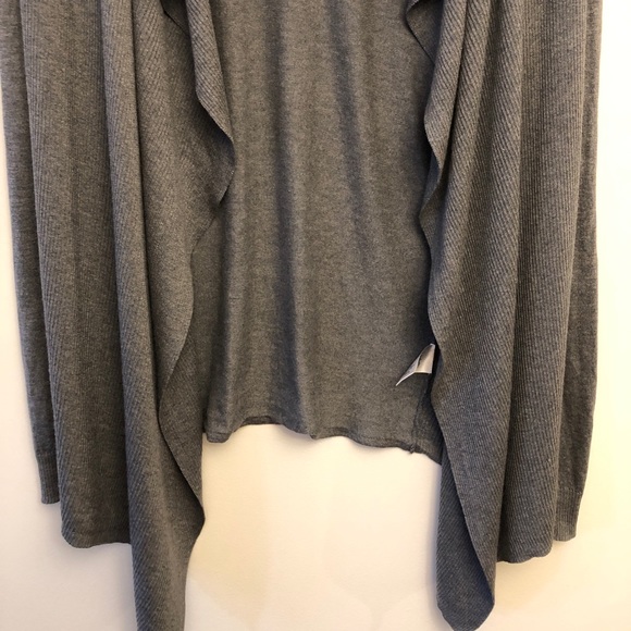 T. Babaton Grey Silk and Cashmere Open Cardigan, Size S - Picture 3 of 13